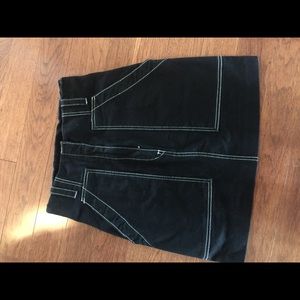 Sandro Paris black denim skirt size 6